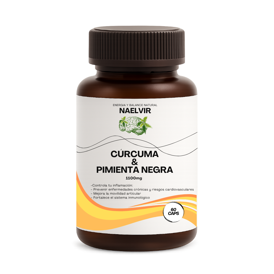 Cúrcuma + Pimienta Negra 1100 mg | Apoyo articular y bienestar diario