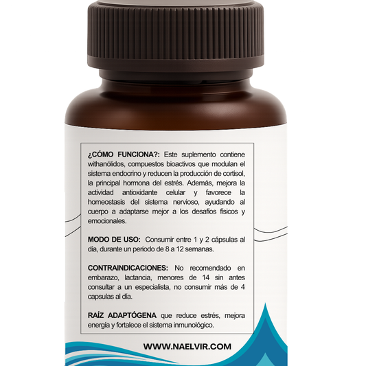 Ashwagandha 1000 mg – Raíz adaptógena premium