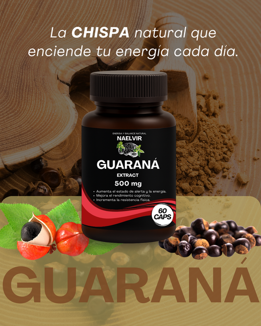 Extracto de Guaraná 4:1 500 mg – Energía y enfoque natural