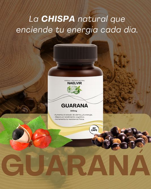 Guaraná 500 mg – Energía y enfoque natural