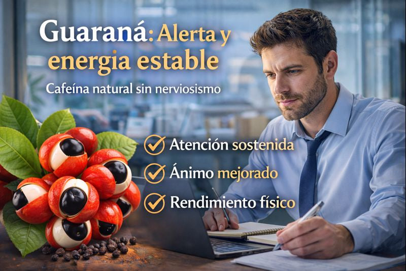 Guaraná: evidencia científica para energía sostenida y foco sin "bajón"