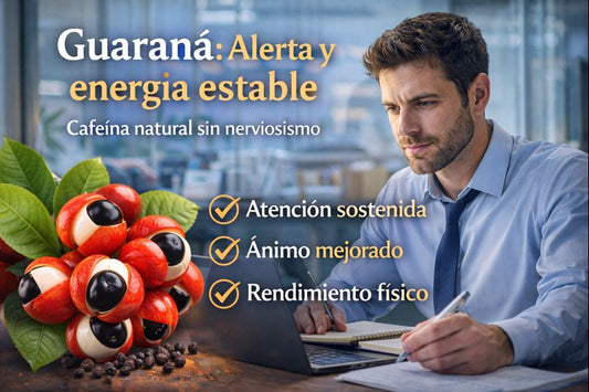Guaraná: evidencia científica para energía sostenida y foco sin "bajón"