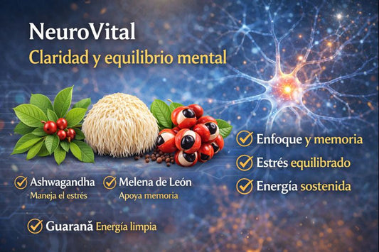 NeuroVital: evidencia + beneficios para claridad mental, ánimo y energía estable