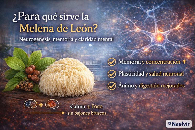 Melena de León: evidencia científica para memoria, foco y neurogénesis