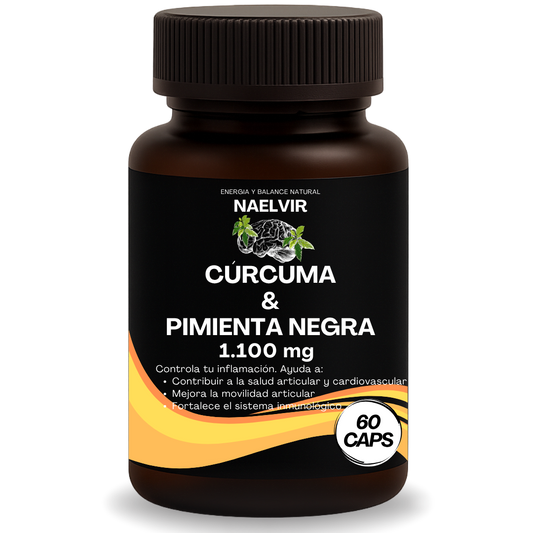 Cúrcuma + Pimienta Negra 1100 mg | Apoyo articular y bienestar diario