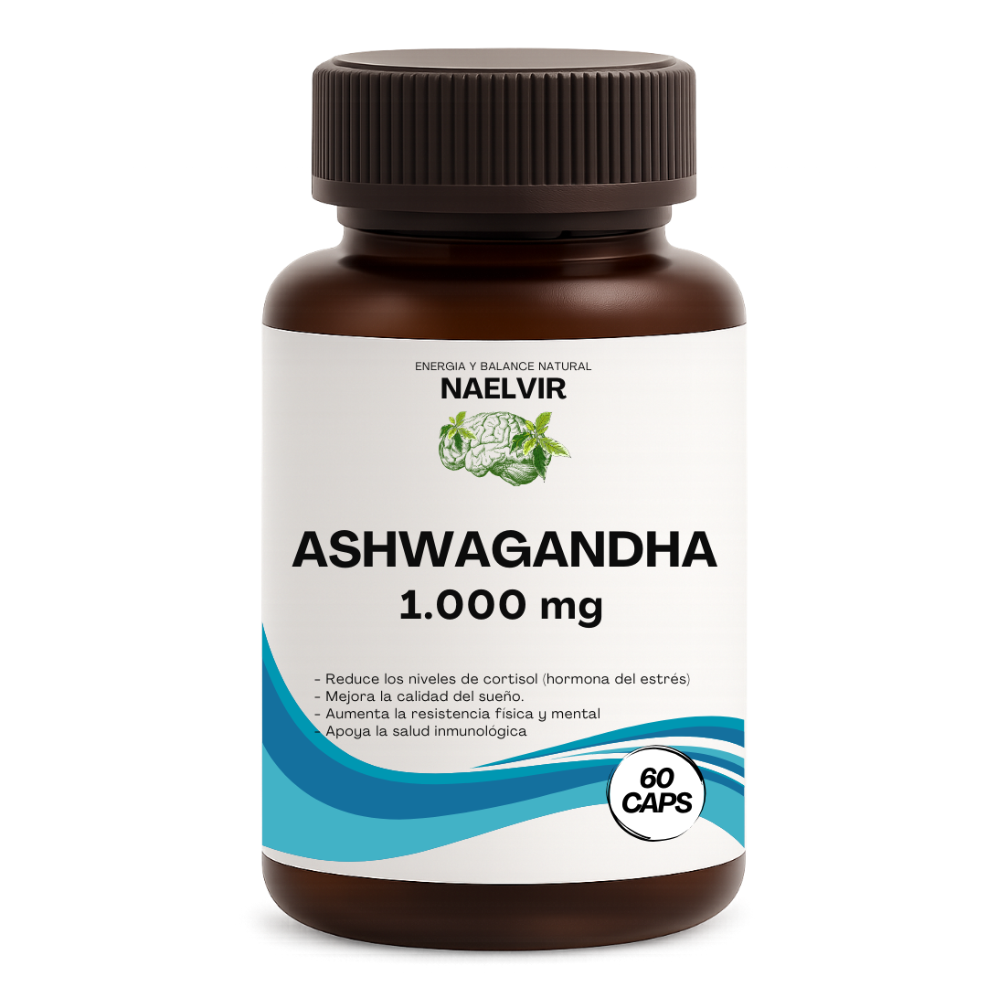 Ashwagandha 1000 mg – Raíz adaptógena premium