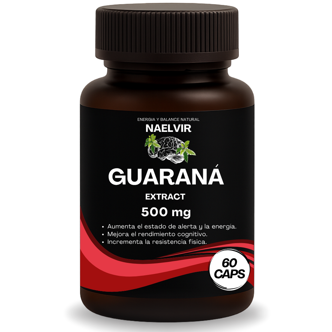 Extracto de Guaraná 4:1 500 mg – Energía y enfoque natural
