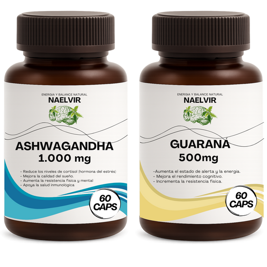 Pack Energía Equilibrada (Ashwagandha + Guaraná)
