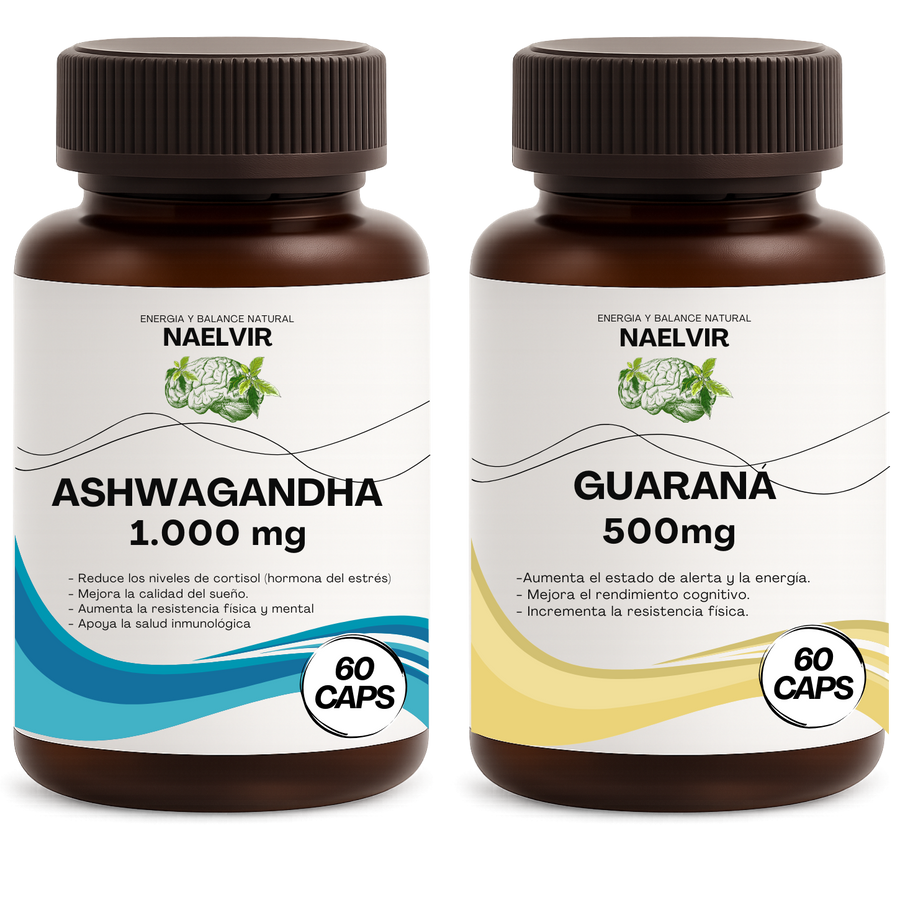 Pack Energía Equilibrada (Ashwagandha + Guaraná)