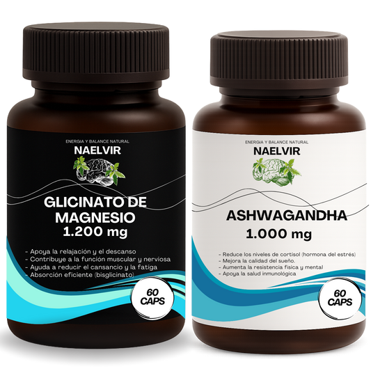 Pack Calma & Sueño: Ashwaganda +Glicinato de Magnesio
