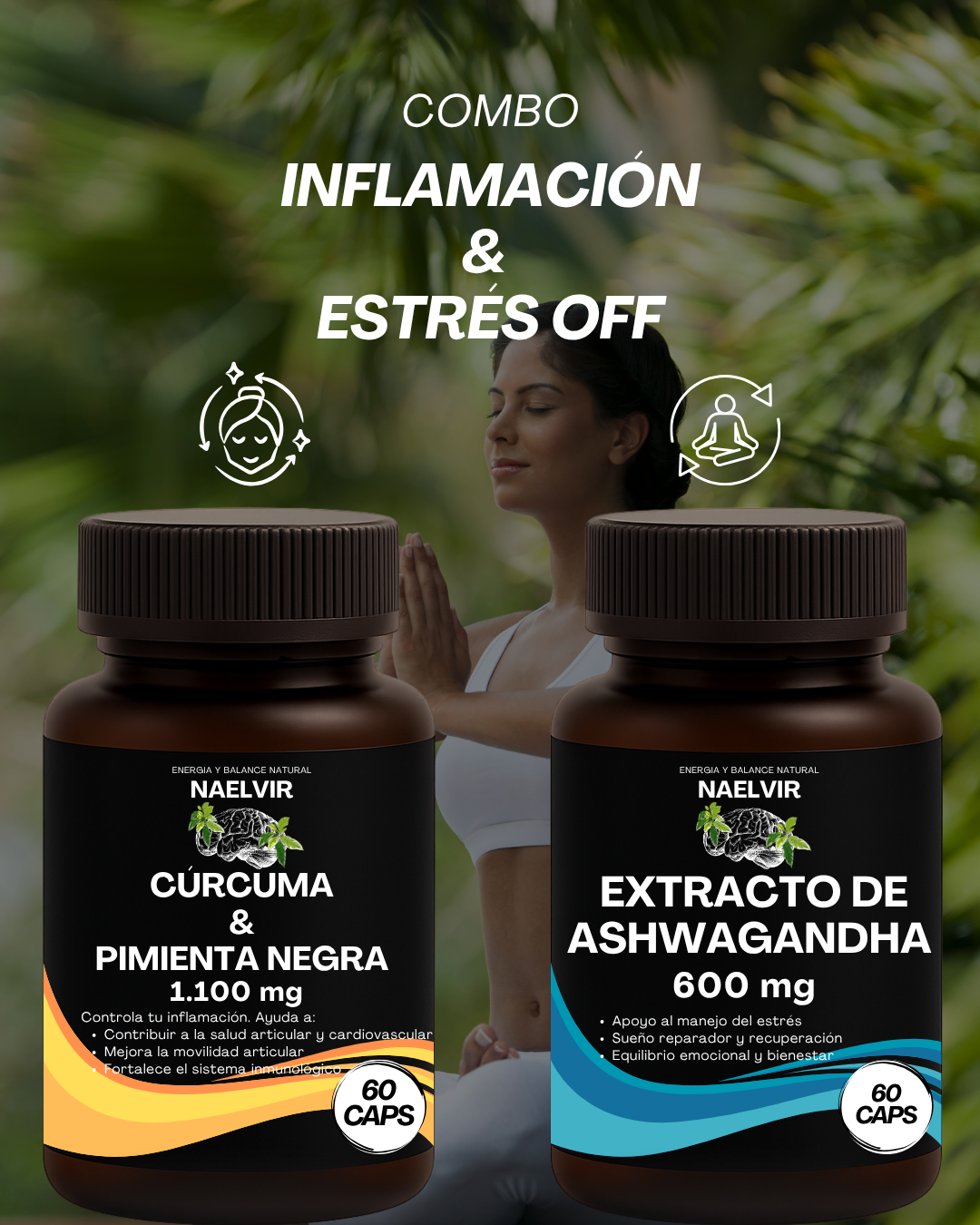 Pack Bienestar: Cúrcuma + Ashwagandha Extracto 10:1