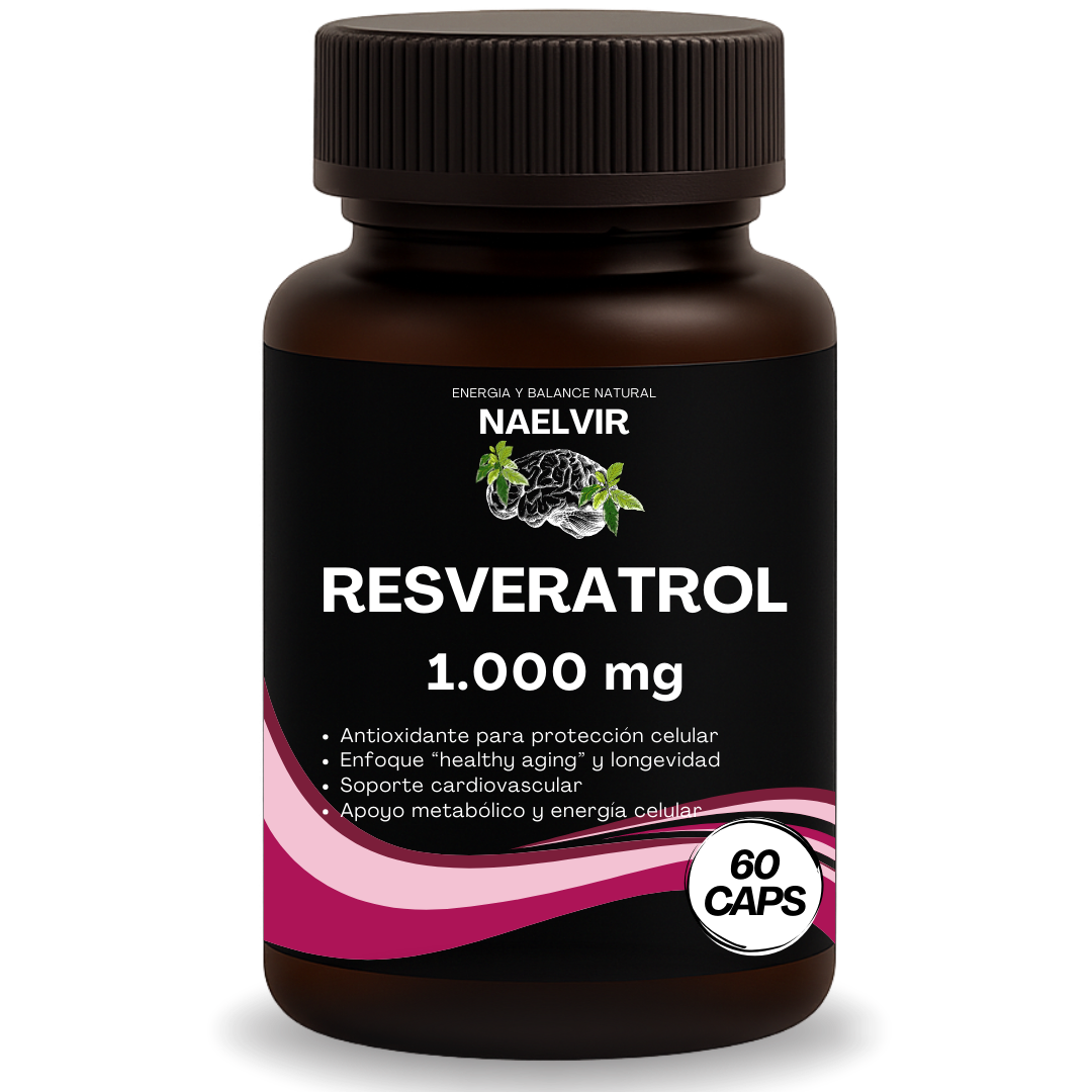 Resveratrol 1000 mg – Longevidad y Piel